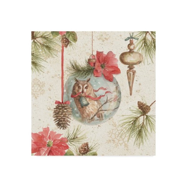 Trademark Fine Art Lisa Audit 'Woodland Holiday Ii' Canvas Art, 24x24 - WAP05022-C2424GG