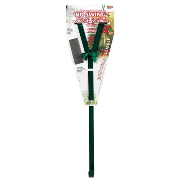 Christmas Mountains WR95G No Swing Wreath Hanger Green, 12PK - 9095894