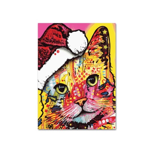 Trademark Fine Art Dean Russo 'Tilt Cat Christmas Edition' Canvas Art, 18x24 - ALI18492-C1824GG