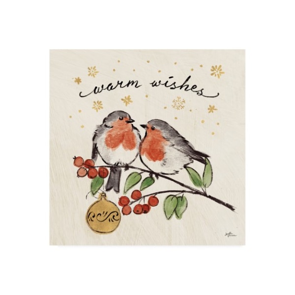 Trademark Fine Art Janelle Penner 'Christmas Lovebirds Ii' Canvas Art, 35x35 - WAP10008-C3535GG