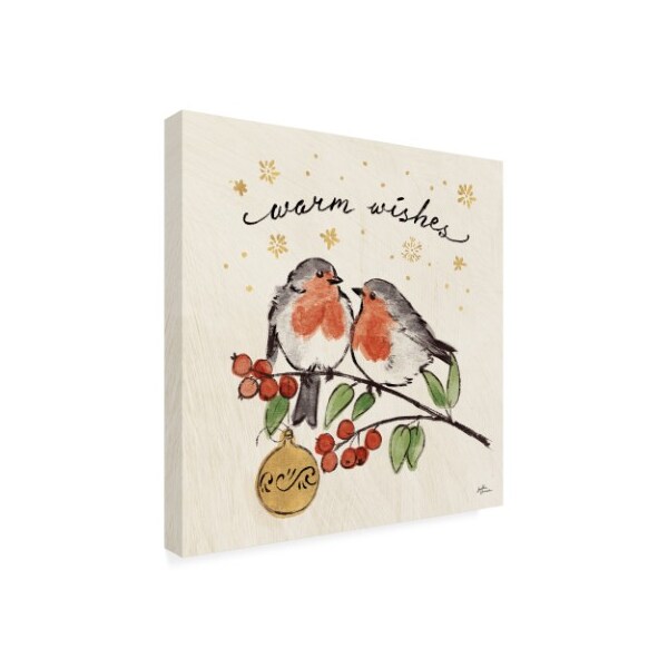 Trademark Fine Art Janelle Penner 'Christmas Lovebirds Ii' Canvas Art, 35x35 - WAP10008-C3535GG