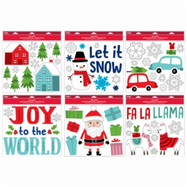 Ig Design Group Americas 11.5 x 12 in. True Value Xmas Gel Clings, Large - IG572571