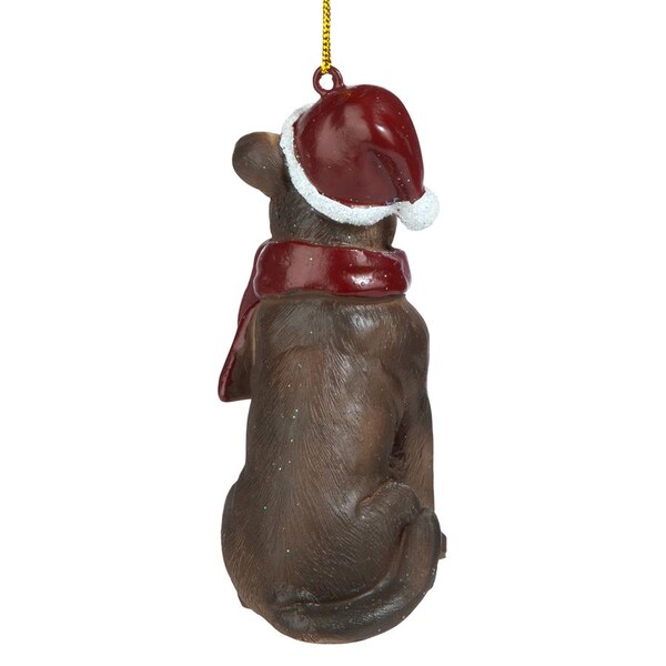 Design Toscano Pitbull Holiday Dog Ornament Sculpture - JH576312