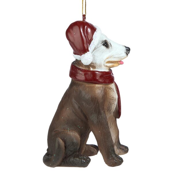 Design Toscano Pitbull Holiday Dog Ornament Sculpture - JH576312