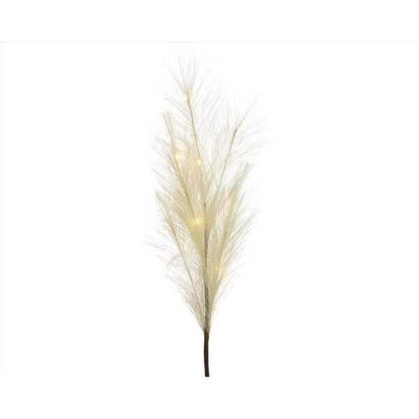 Lumineo Pampas Plume Indoor Christmas Decor, Off White - 9080467