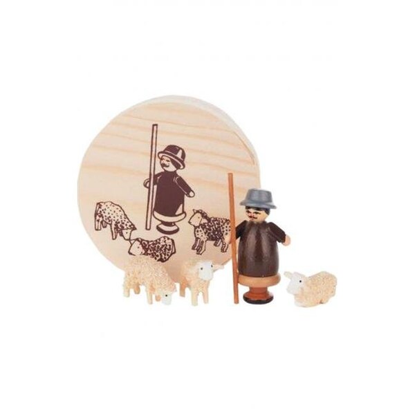 Alexander Taron Alexander Taron 070-049 Dregeno Chip Box - Shepherd with Small Sheep - 070-049