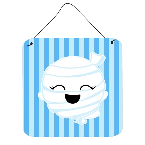 Carolines Treasures Halloween Ghost Mummy Wall or Door Hanging Prints - BB6960DS66