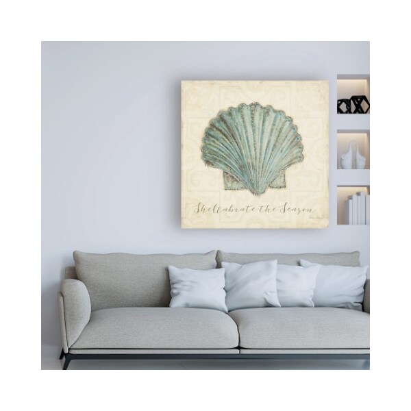 Trademark Fine Art Emily Adams 'Beach Treasures I Christmas' Canvas Art, 35x35 - WAP11445-C3535GG
