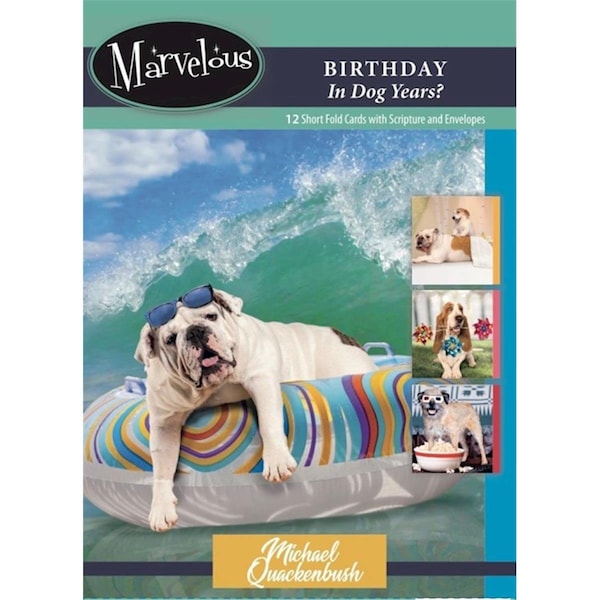Giftgear Card-Boxed-Birthday In Dog Years No.177 - 12PK - GI3318245