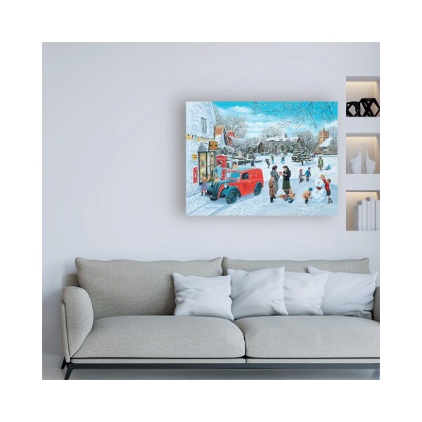 Trademark Fine Art Trevor Mitchell 'A Village Christmas' Canvas Art, 14x19 - ALI46042-C1419GG