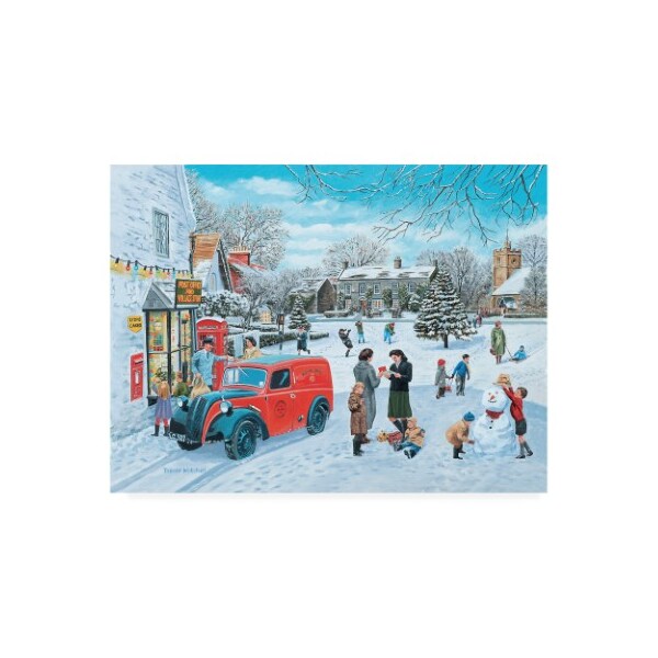Trademark Fine Art Trevor Mitchell 'A Village Christmas' Canvas Art, 14x19 - ALI46042-C1419GG