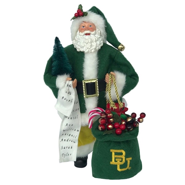 Santas Workshop 12 in. Baylor Santa - BAB031