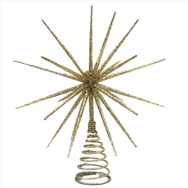 Celebrations Celebrations Home Gold Burst Tree Topper 14 in. - C-2115A1