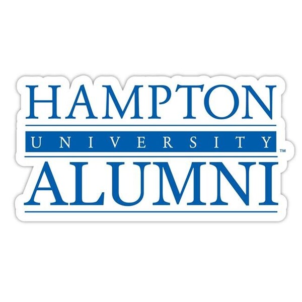 R & R Imports R & R Imports STC4-C-HAMP20 ALUM 2pk Hampton University 4 in. Laser Cut Alumni Vinyl Decal Sticker - Pack of 2 - STC4-C-HAMP20 ALUM 2PK