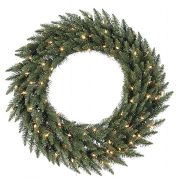 Vickerman 48 in. Camdon Fir Wreath 135Led Frost Warm White - A861049LED