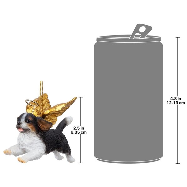 Design Toscano Honor the Pooch: Cavalier Holiday Dog Angel Ornament - JH170728