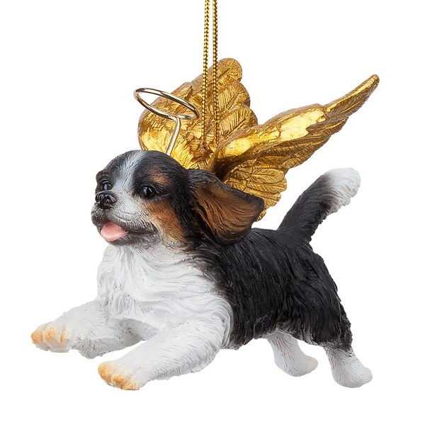 Design Toscano Honor the Pooch: Cavalier Holiday Dog Angel Ornament - JH170728