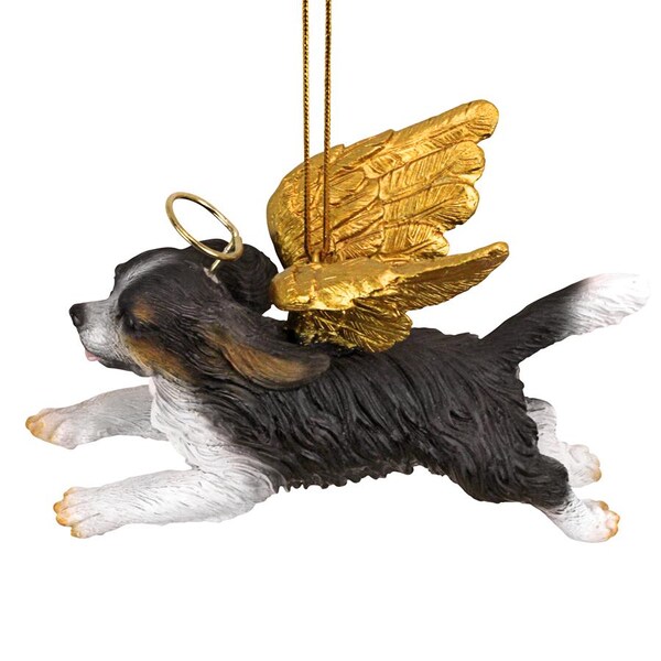 Design Toscano Honor the Pooch: Cavalier Holiday Dog Angel Ornament - JH170728