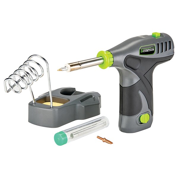 Genesis 8-Volt Li-Ion 3-Piece Cordless Tool Kit with Screwdriver, Soldering Iron, and Pocket LED Light - GL0831CK2