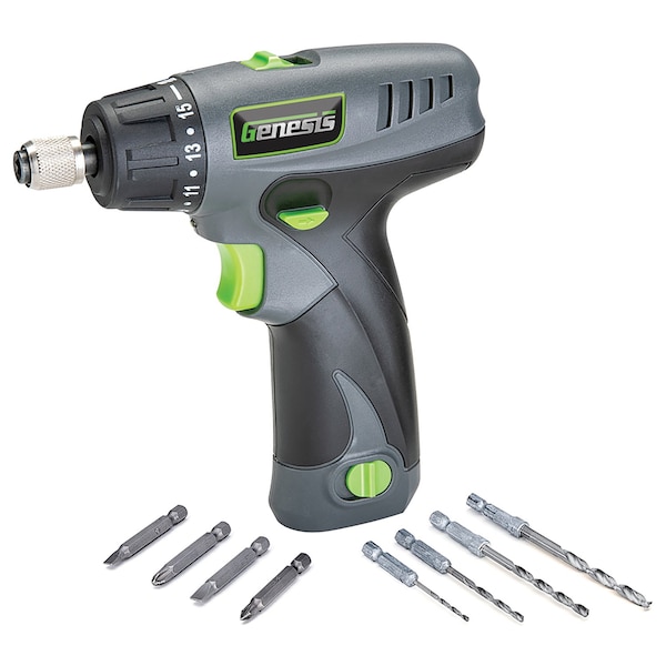 Genesis 8-Volt Li-Ion 3-Piece Cordless Tool Kit with Screwdriver, Soldering Iron, and Pocket LED Light - GL0831CK2