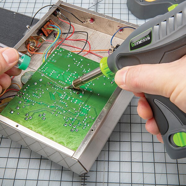 Genesis 8-Volt Li-Ion 3-Piece Cordless Tool Kit with Screwdriver, Soldering Iron, and Pocket LED Light - GL0831CK2