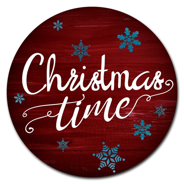 Signmission Christmas Tree Circle Corrugated Plastic Sign - C-12-CIR-CHRISTMAS TREE