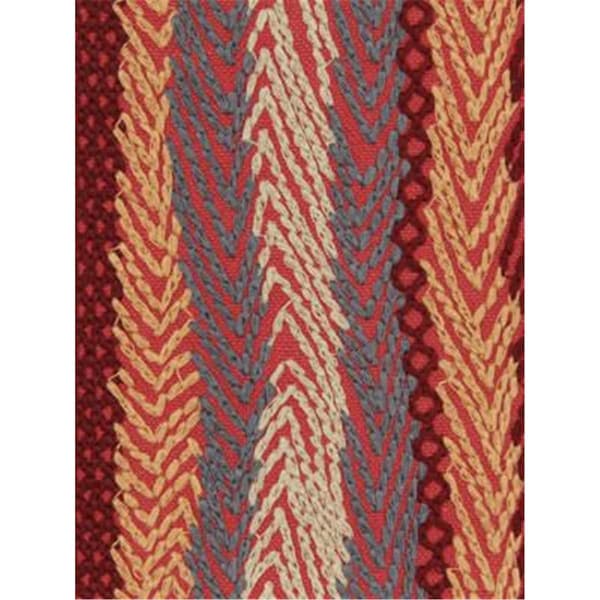 Vickerman 4 in. x 5 Yard Dark Blue Feather Red Fuzzy Snow Ribbon - Q174216