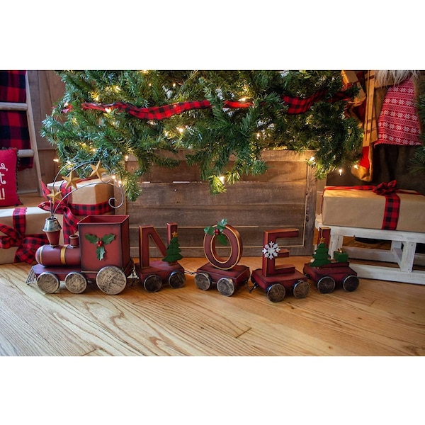 Barnwoodusa Rustic Farmhouse Reclaimed 14.5" Christmas Tree Collar/Skirt (Gray) - 840075811961