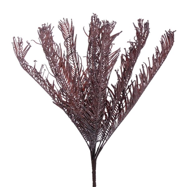 Vickerman 21 in. Dry Sago Palm Bush, Brown - FM222421