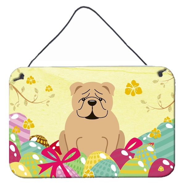 Carolines Treasures Easter Eggs English Bulldog Fawn Wall or Door Hanging Prints - BB6124DS812