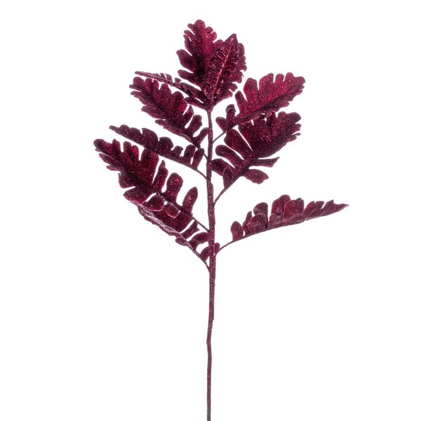 Vickerman 19 in. Dusty Miller Glitter Spray, Burgundy, 3PK - FK222819