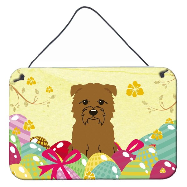 Carolines Treasures Easter Eggs Glen of Imal Tan Wall or Door Hanging Prints - BB6060DS812