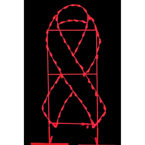 Queens Of Christmas 6 ft. Awareness Ribbons, Red - GM-RBN-06-RE