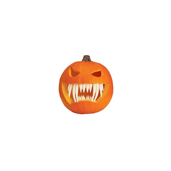 Easter Unlimited Pumpkin Fangs Set, Glow-in-the-Dark - 94684F