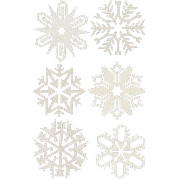 Nf Sports Richard Glaesser Ornaments - Assorted Snowflakes - 1332