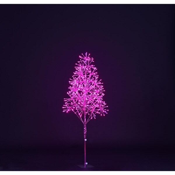Queens Of Christmas 4 ft. Starburst LED Tree, Pink - LED-TR3D04-LPI