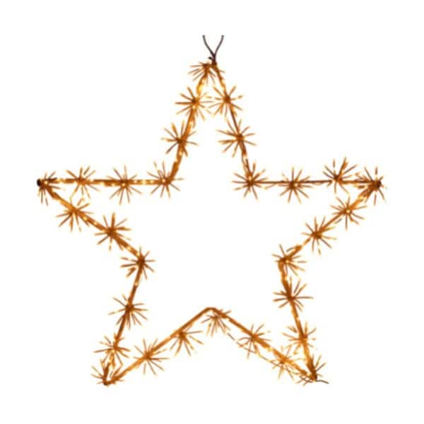 Propiedad 30 in. Star with White LED Cluster Lights Gold - PR2756969