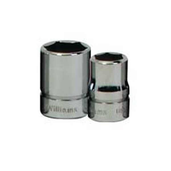 Williams Socket, 1 3/16 Inch OAL, Shallow, 3/8 Inch Dr, 3/4 Inch Size - JHWB-624