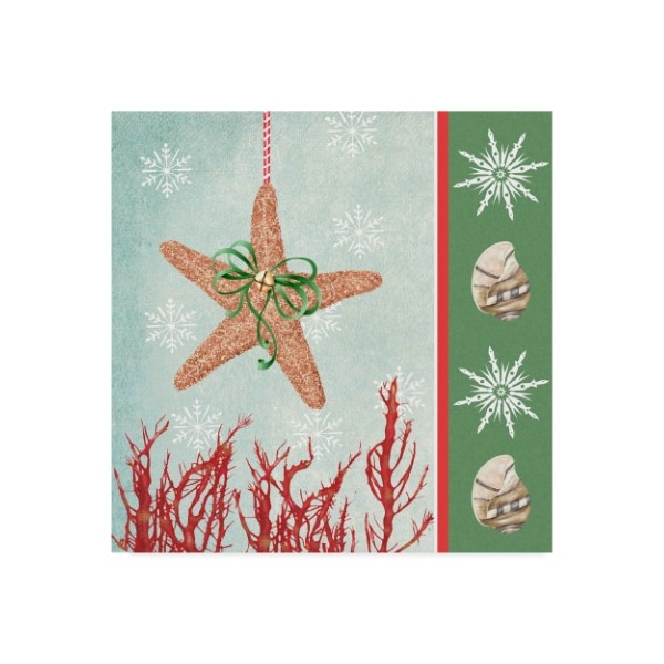 Trademark Fine Art Jade Reynolds 'Christmas Coastal Iii' Canvas Art, 14x14 - WAG07663-C1414GG