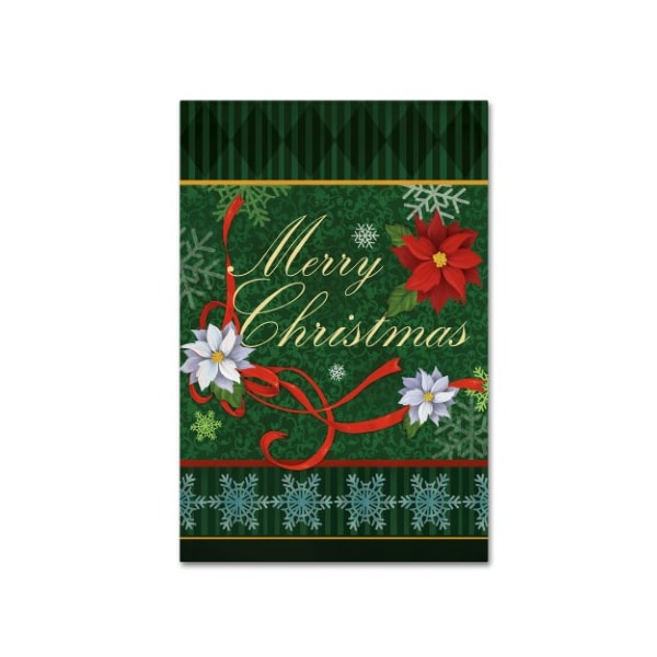 Trademark Fine Art Fiona Stokes-Gilbert 'Merry Christmas' Canvas Art, 22x32 - ALI13513-C2232GG