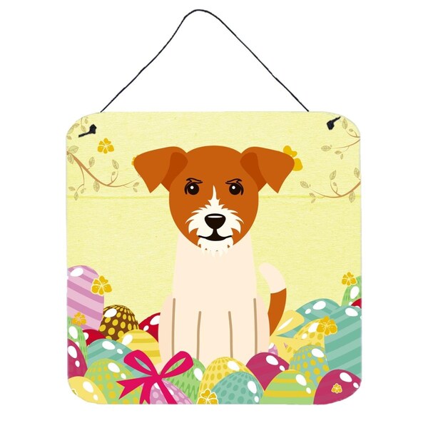 Carolines Treasures Easter Eggs Jack Russell Terrier Wall or Door Hanging Prints - BB6108DS66