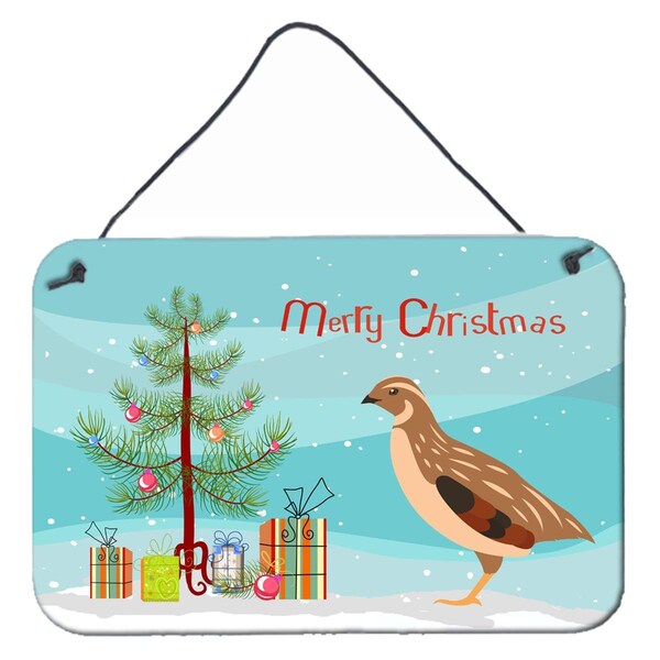 Carolines Treasures Golden Phoenix Quail Christmas Wall or Door Hanging Prints - BB9322DS812