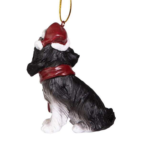 Design Toscano Cavalier King Charles Spaniel Holiday Dog Ornament Sculpture - JH576321