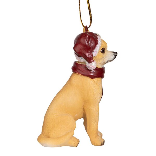 Design Toscano Chihuahua Holiday Dog Ornament Sculpture - JH576307