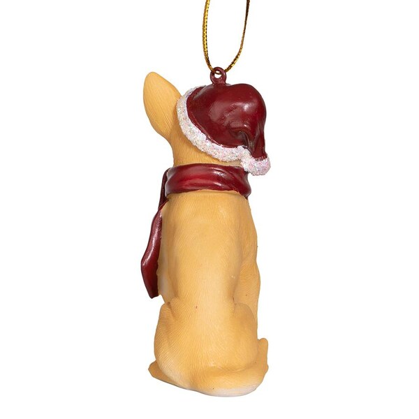 Design Toscano Chihuahua Holiday Dog Ornament Sculpture - JH576307