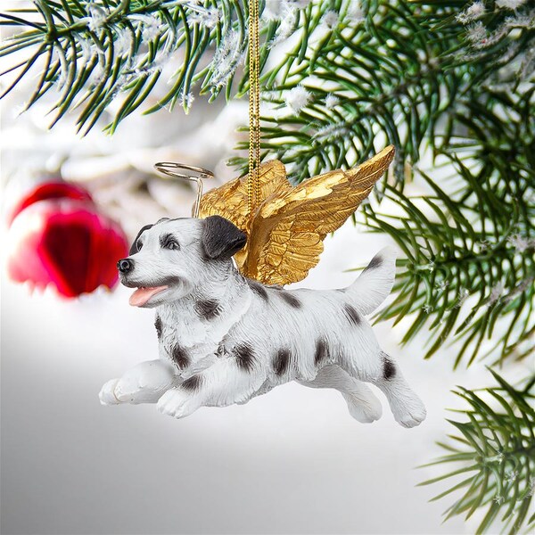 Design Toscano Honor the Pooch: Dalmatian Holiday Dog Angel Ornament - JH170725