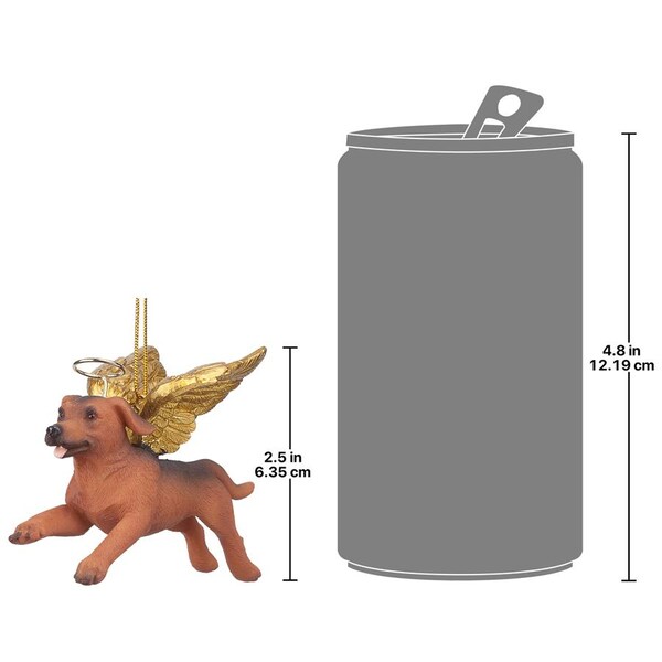 Design Toscano Honor the Pooch: Dachshund Holiday Dog Angel Ornament - JH170734