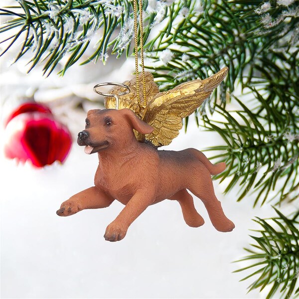 Design Toscano Honor the Pooch: Dachshund Holiday Dog Angel Ornament - JH170734