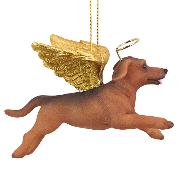 Design Toscano Honor the Pooch: Dachshund Holiday Dog Angel Ornament - JH170734