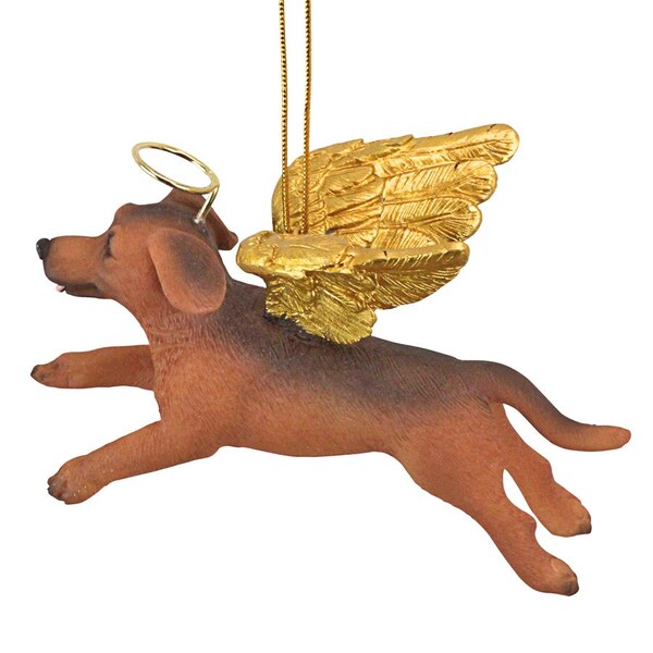 Design Toscano Honor the Pooch: Dachshund Holiday Dog Angel Ornament - JH170734